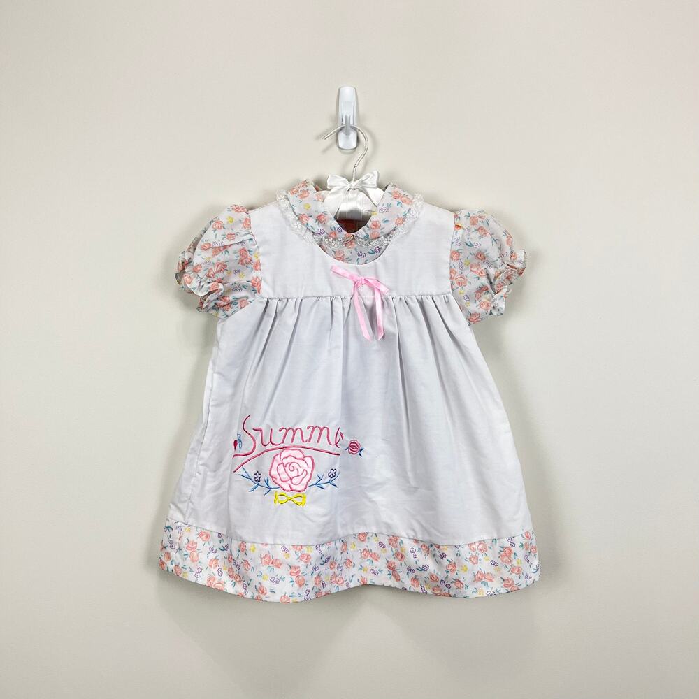 Vintage Color Kids Floral Summer Dress 3T NWT